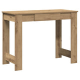 Vidaxl bureau 100x45x75 cm bewerkt hout artisanaal eikenkleur