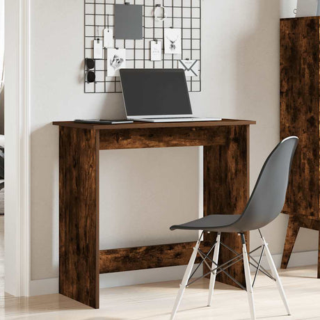 Vidaxl bureau 80x40x75 cm bewerkt hout gerookt eikenkleurig