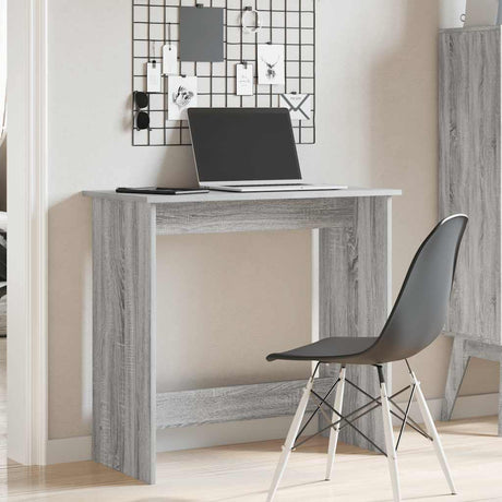 Vidaxl bureau 80x40x75 cm bewerkt hout grijs sonoma eikenkleurig