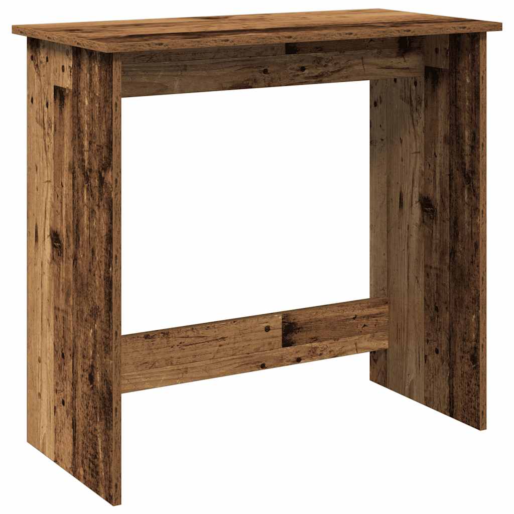 Vidaxl bureau 80x40x75 cm bewerkt hout oud houtkleurig