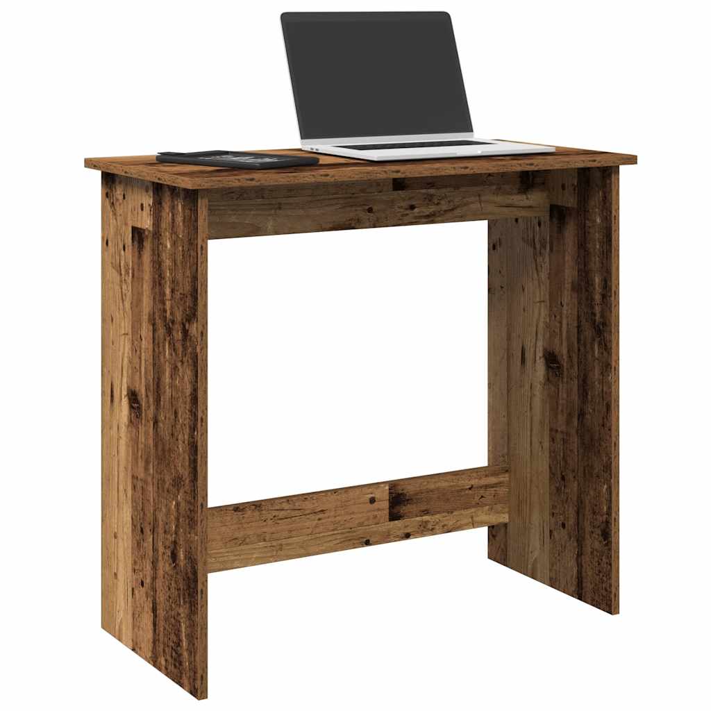 Vidaxl bureau 80x40x75 cm bewerkt hout oud houtkleurig