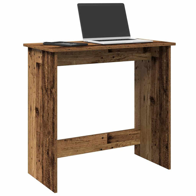 Vidaxl bureau 80x40x75 cm bewerkt hout oud houtkleurig