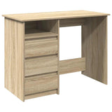 Vidaxl bureau 102x50x75 cm bewerkt hout sonoma eikenkleurig