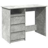 Vidaxl bureau 102x50x75 cm bewerkt hout betongrijs