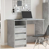 Vidaxl bureau 102x50x75 cm bewerkt hout betongrijs