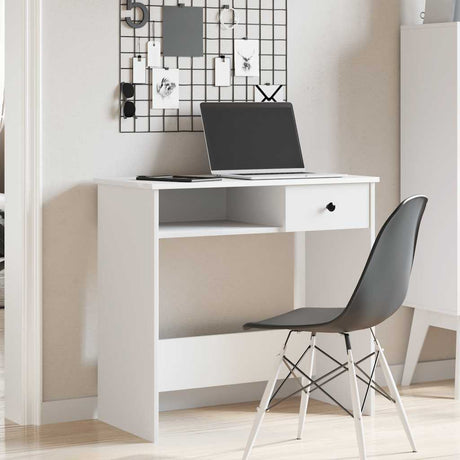 Vidaxl bureau 80x40x75 cm bewerkt hout wit