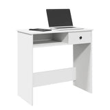 Vidaxl bureau 80x40x75 cm bewerkt hout wit