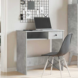 Vidaxl bureau 80x40x75 cm bewerkt hout betongrijs