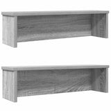 Vidaxl keukenrekken stapelbaar 2 st 50x15x16 cm grijs sonoma eiken