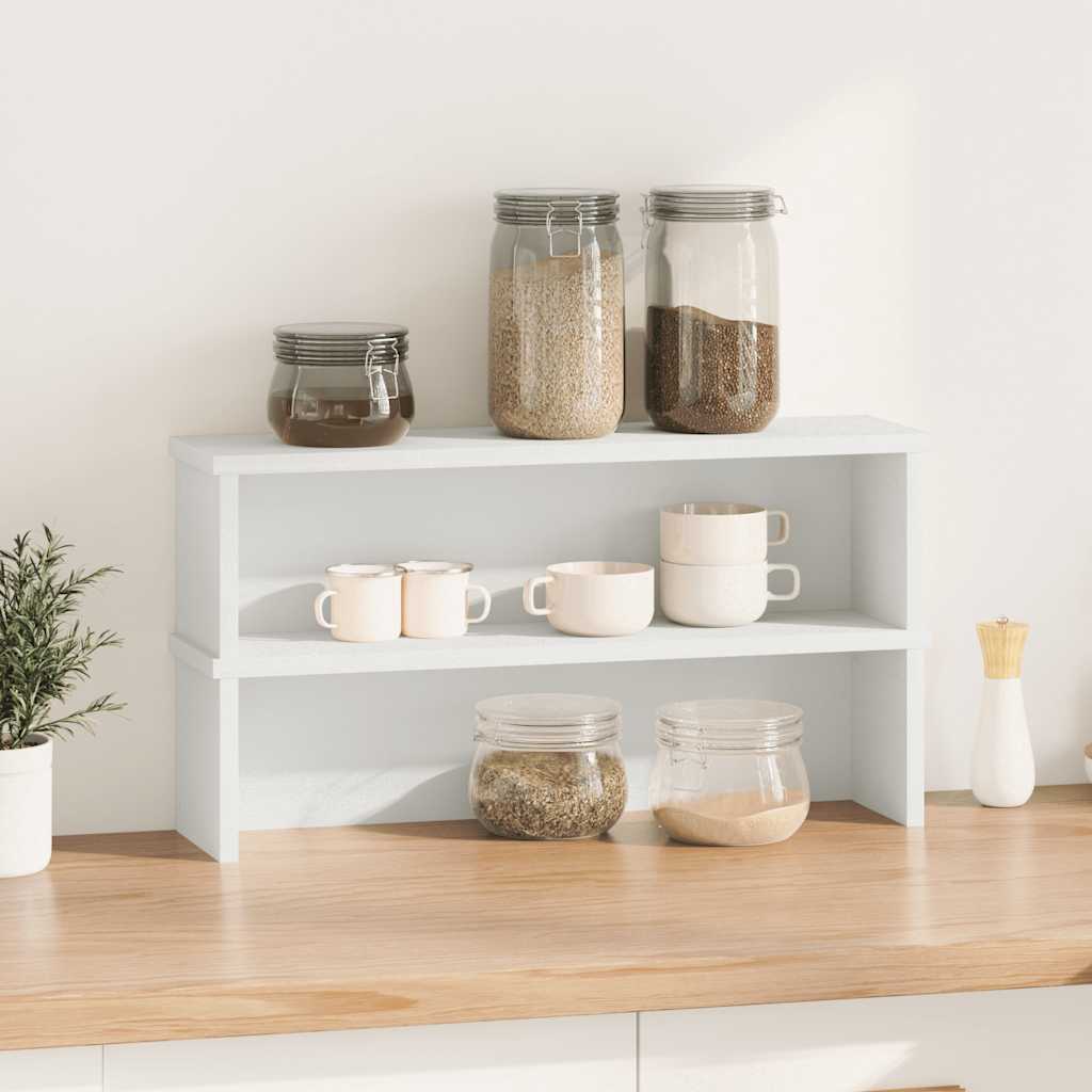 Vidaxx Küchenregale stapelbar 2 Stück 60x15x16 cm weiß