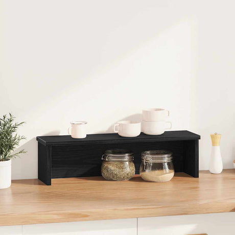 Vidaxx Küchenregal stapelbar 60x15x16 cm lackiertes Holz schwarz