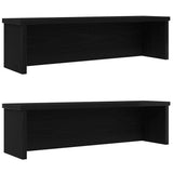 Vidaxx Küchenregale stapelbar 2 Stück 60x15x16 cm schwarz