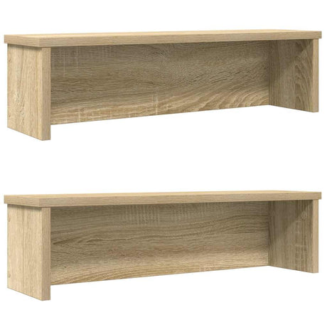 VidaXL Küchenregale stapelbar 2 Stück 60x15x16 cm Sonoma-Eiche-farbig
