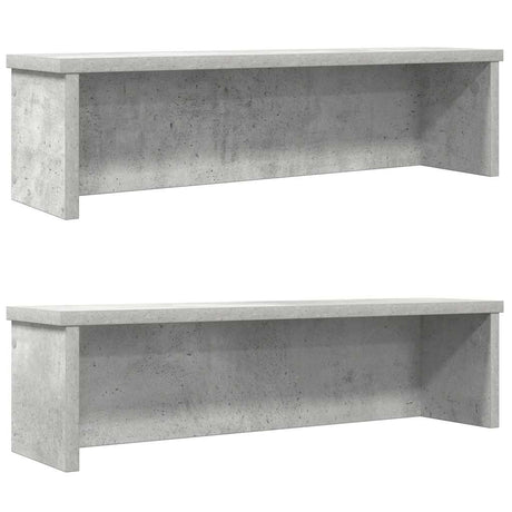 Vidaxx Küchenregale stapelbar 2 Stück 60x15x16 cm betongrau