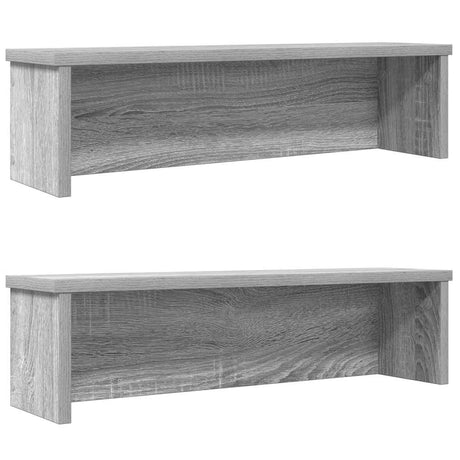 Vidaxx Küchenregale stapelbar 2 Stück 60x15x16 cm graue Sonoma-Eiche