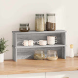 Vidaxx Küchenregale stapelbar 2 Stück 60x15x16 cm graue Sonoma-Eiche