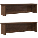Vidaxx Küchenregale stapelbar 2 Stück 60x15x16 cm braune Eichenfarbe