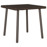 Vidaxl tuin salontafel rechthoekig 40x40x37 cm poly rattan bruin