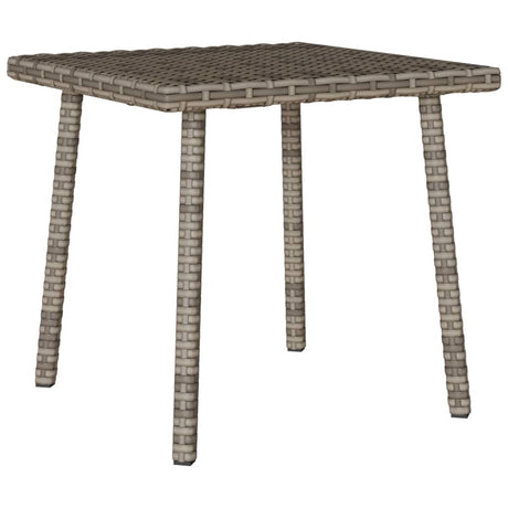 Vidaxl tuin salontafel rechthoekig 40x40x37 cm poly rattan grijs