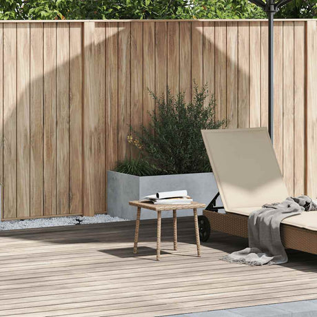 Vidaxl tuin salontafel rechthoekig 40x40x37 cm poly rattan beige
