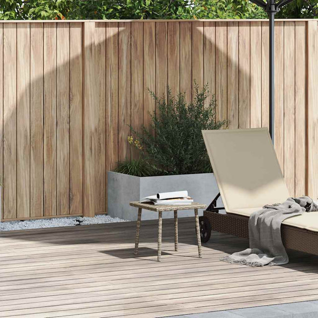 Vidaxl tuin salontafel rechthoekig 40x40x37 cm poly rattan lichtgrijs