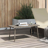 Vidaxl tuin salontafel rechthoekig 80x40x37 cm poly rattan grijs