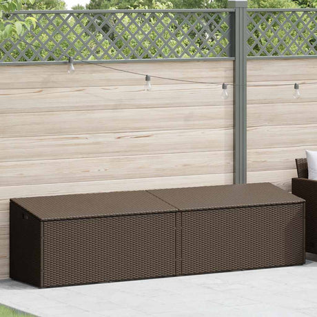 Vidaxl tuinbox 220x50x58 cm poly rattan bruin