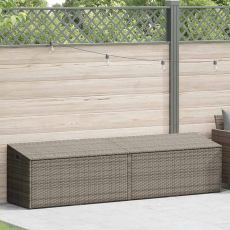 Vidaxl tuinbox 220x50x58 cm poly rattan grijs