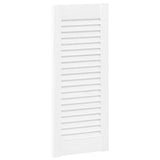 Vidaxl kastdeuren louvredesign 4 st 61,5x29,5 cm wit