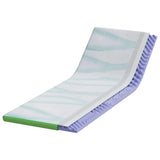 Vidaxl matrastopper wit en groen 80 x 200 cm jacquard stof