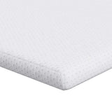 Vidaxl matrastopper wit 90 x 200 cm jacquard stof