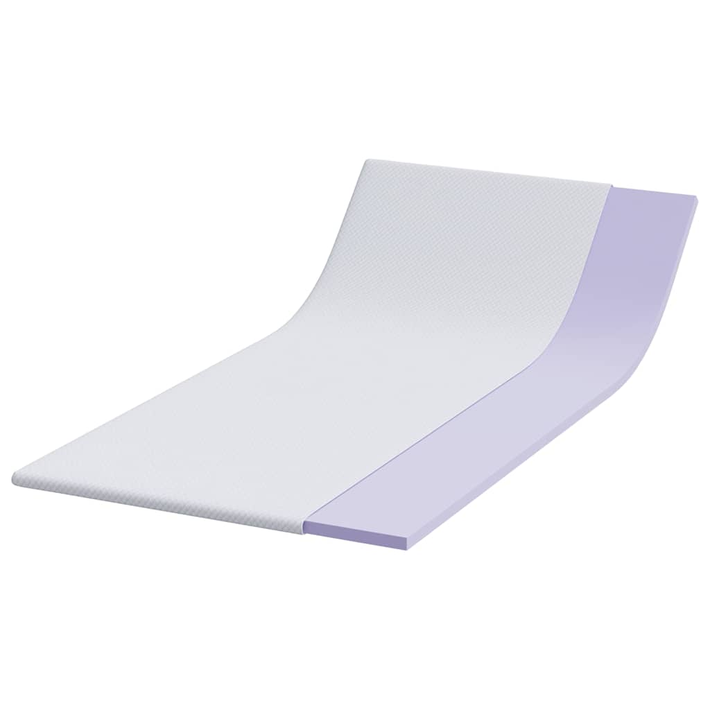 Vidaxl matrastopper wit 90 x 190 cm jacquard stof