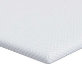Vidaxl matrastopper wit 140 x 190 cm jacquard stof