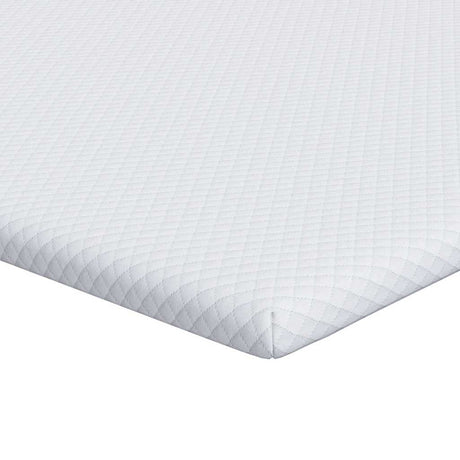 Vidaxl matrastopper wit 140 x 200 cm jacquard stof