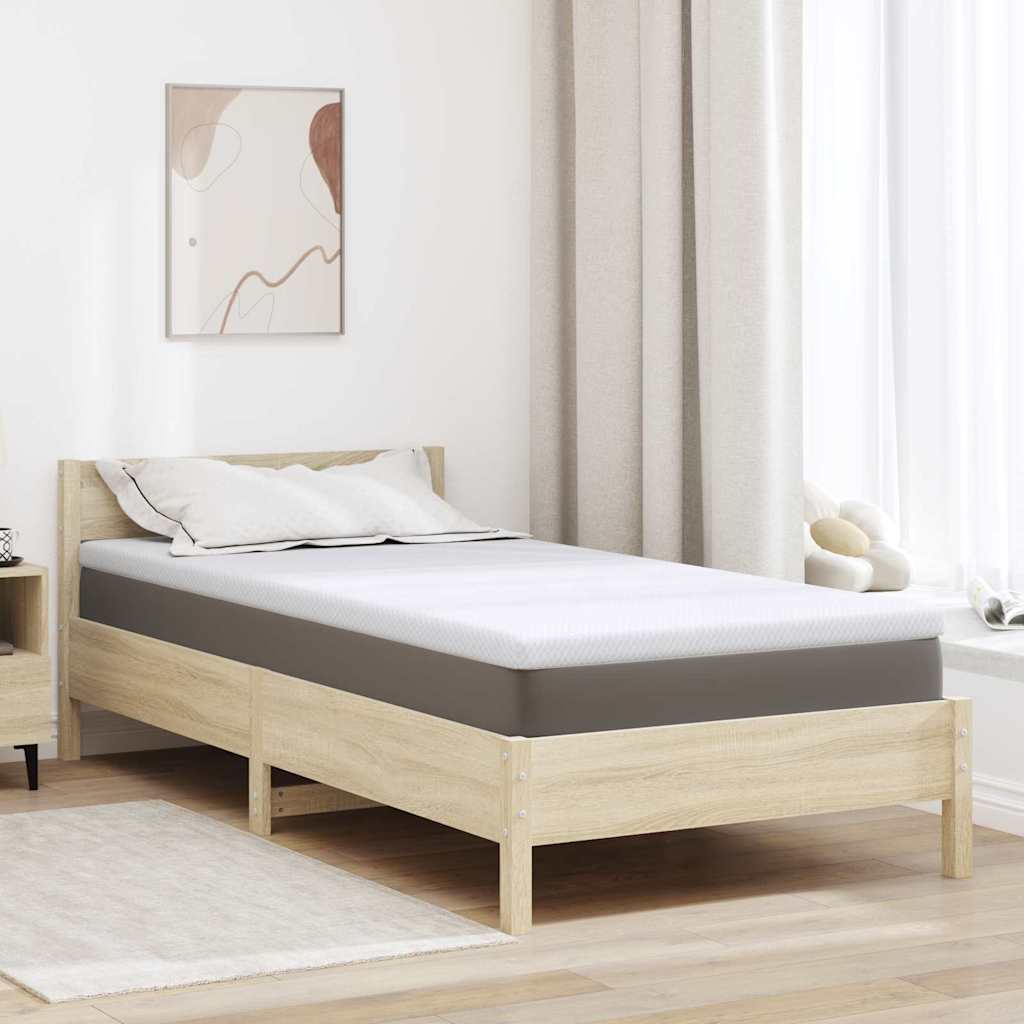 Vidaxl traagschuimmatras topper 100 x 200 cm thick stof-100% polyester