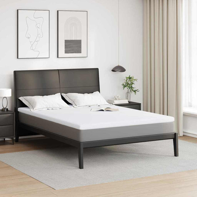 Vidaxl traagschuimmatras topper 140 x 200 cm thick stof-100% polyester