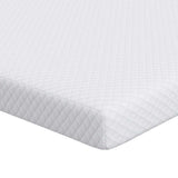 Vidaxl matrastopper wit 90 x 200 cm jacquard stof