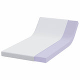 Vidaxl matrastopper wit 90 x 200 cm jacquard stof