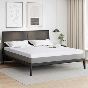 Vidaxl traagschuimmatras topper 200 x 200 cm thick stof-100% polyester