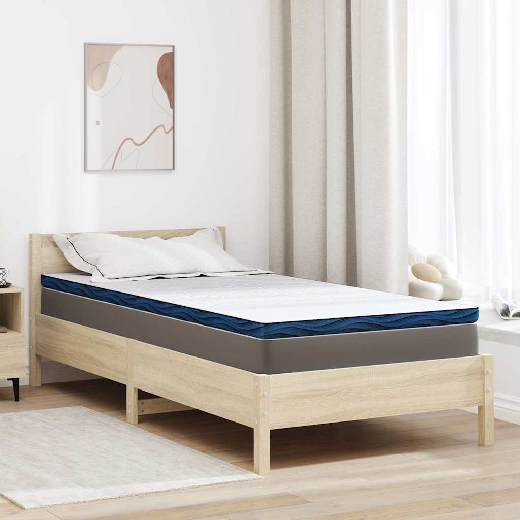 Vidaxl matrastopper 90 x 190 cm dik jacquard stof wit