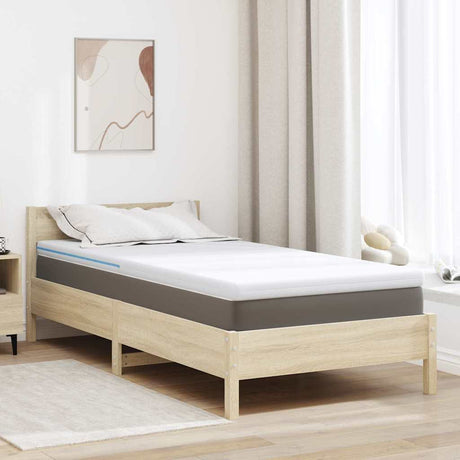 Vidaxl matrastopper wit 90 x 190 cm jacquard stof