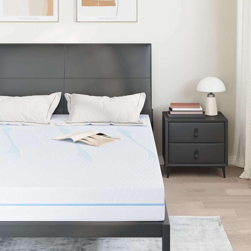 Vidaxl matras medium stevig 140 x 190 cm wit