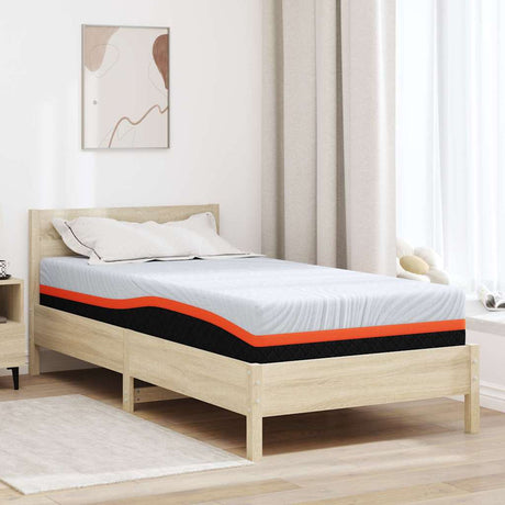 Vidaxl matras medium stevig 120 x 200 cm wit en grijs
