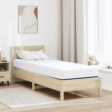 Vidaxl matras wit en blauw 80 x 200 cm jacquard stof