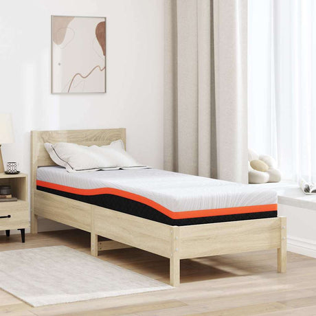 Vidaxl matras wit en zwart 80 x 200 cm jacquard stof