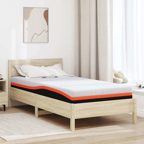 Vidaxl matras wit en zwart 120 x 200 cm jacquard stof