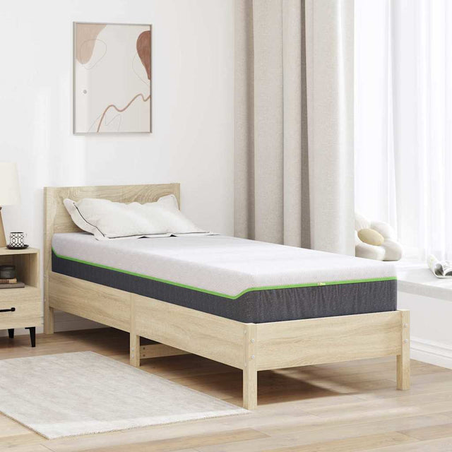 Vidaxl matras wit en grijs 70 x 200 cm jacquard stof