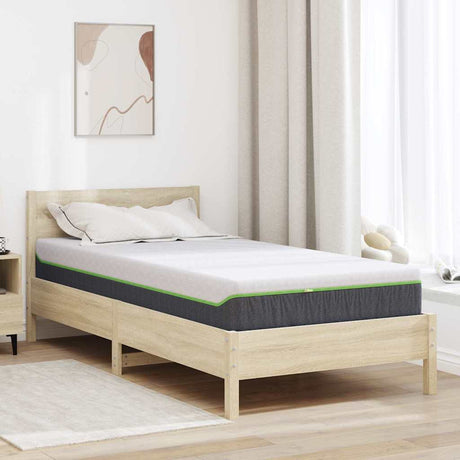 Vidaxl matras wit en grijs 90 x 190 cm jacquard stof