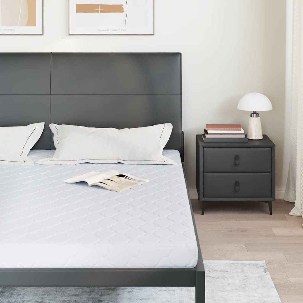 Vidaxl matras wit 200 x 200 cm jacquard stof