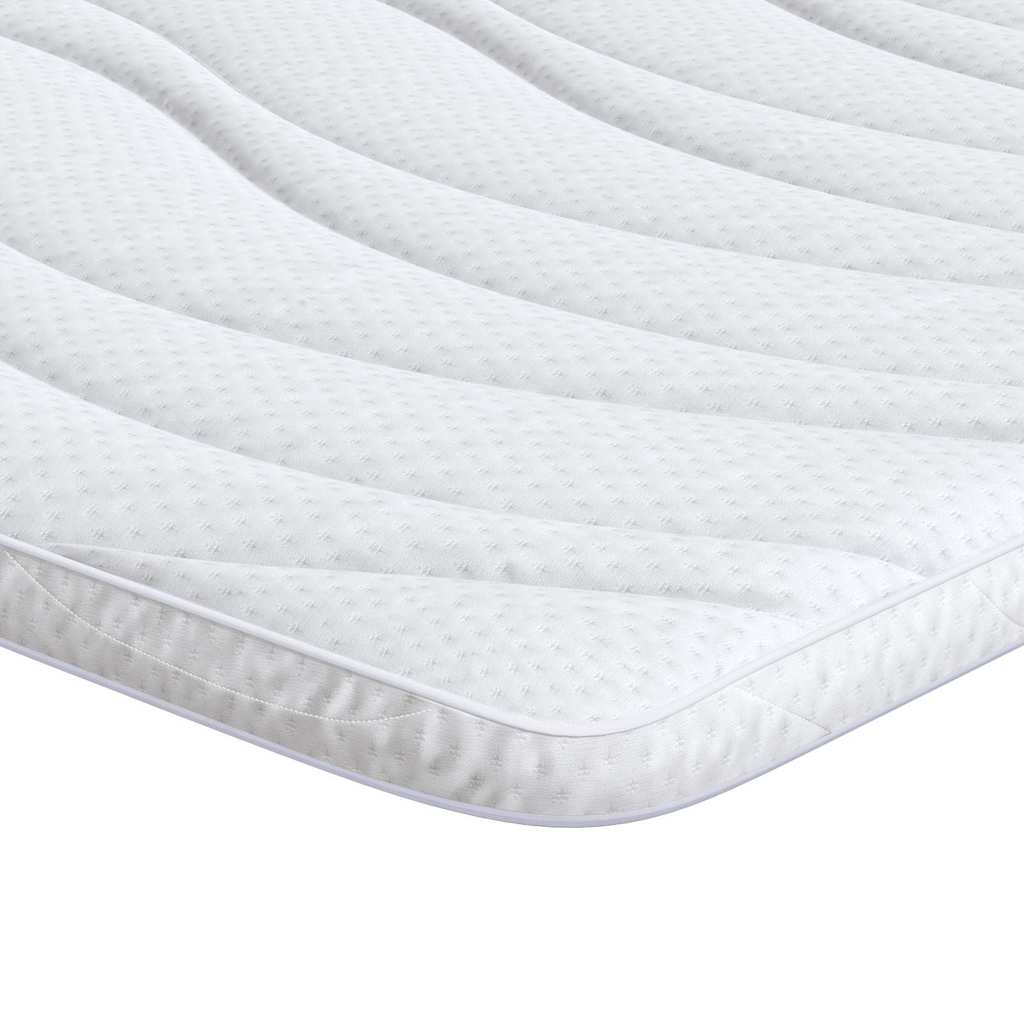 Vidaxl matrastopper 80 x 200 cm dik gebreide stof wit